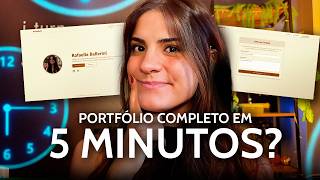 Crie agora um site PRÓPRIO para apresentar seu portfólio em minutos SEM CÓDIGO