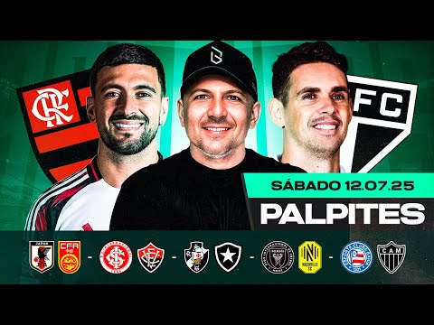 PALPITES DE FUTEBOL PARA HOJE 12 07 2025 (SÁBADO) | Boleiros Tips