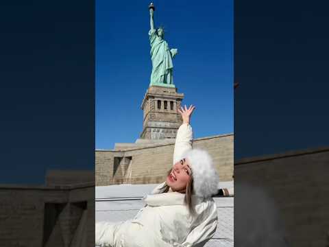 Aquí tienen la estatua de la libertad !🗽 😱 aunque esta si es la de Nueva York, vine con mi novio