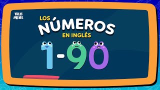 Los números en inglés 1 al 90 - Videos Aprende #numeroseningles