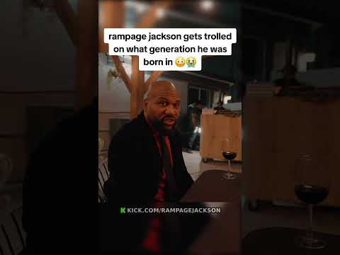 rampage jackson gets trolled on what generation he was born in