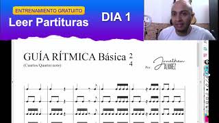 DÍA 1 RETO DE SOLFEO  - LEER PARTITURAS