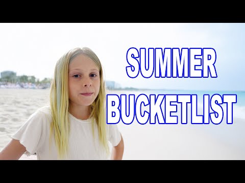 kids summer bucket list