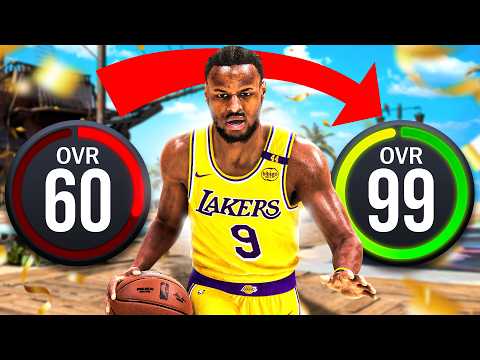 BRONNY JAMES BUILD 60 OVR to 99 OVR in 1 VIDEO (No Money Spent + No MyCareer)