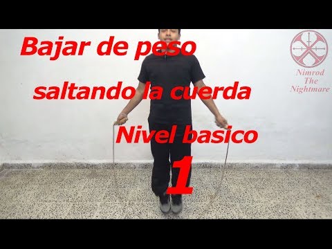 Ejercicio para bajar de peso y mucho mas saltando la cuerda o comba parte 1