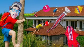 Berburu Layangan TITAN di Atap Rumah Tingkat, Nemu Spot GACOR Penuh Layangan BESAR!!!😱😱😱