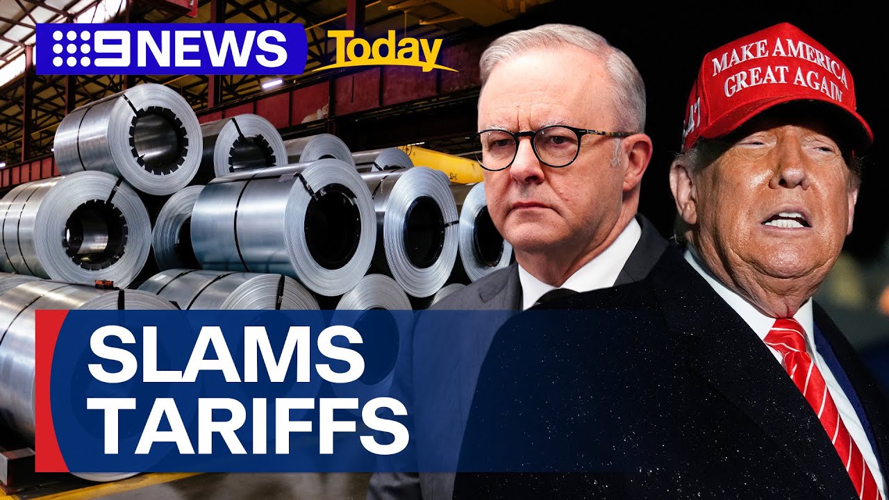 PM Albanese slams Trump’s double tariffs plan on Australian metals | 9 News Australia