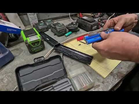 Repairing a lithium battery that would not take a charge.