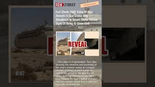Fact Check: FAKE Video Of Cruise Ship Abandoned In Desert Shows Telltale Signs Of Being AI-Generated