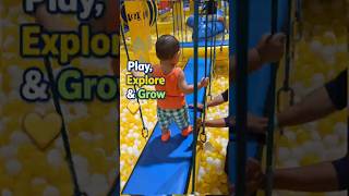 A little adventure to explore, challenge balance, and practice his motor skills. #ToddlerActivities