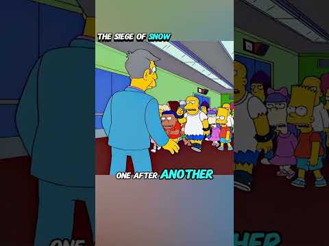 Bart is very happy when the snow comes. #anime #animerecap #TheSimpsons