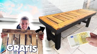 Van GRATIS Pallet Naar €200 TuinBank!