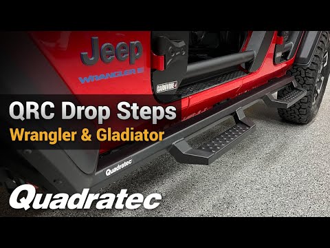 Make it easier to get in and out of your Jeep Wrangler or Gladiator with Quadratec QRC Drop Steps