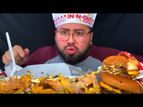 LIVE MUKBANG IN-N-OUT CHEAT MEAL EATING SHOW