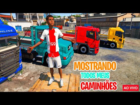 MOSTRANDO TODOS MEUS CAMINHOES QUALIFICADOS NO GTA 5 O FILME