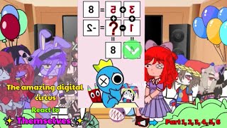 🥀The Amazing Digital Circus React to "Digital Circus Animation" Part 1, 2, 3, 4, 5, 6 | Gacha life ✅