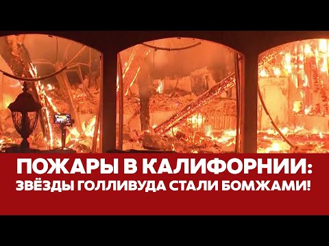 🔴 СРОЧНО Бездомные звезды и сгоревший Голливуд: пожары в Лос-Анджелесе #новости #калифорния #пожары