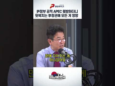 尹정부 공적 APEC 훼방하더니 뒷북치는 李정권에 모든 게 엉망