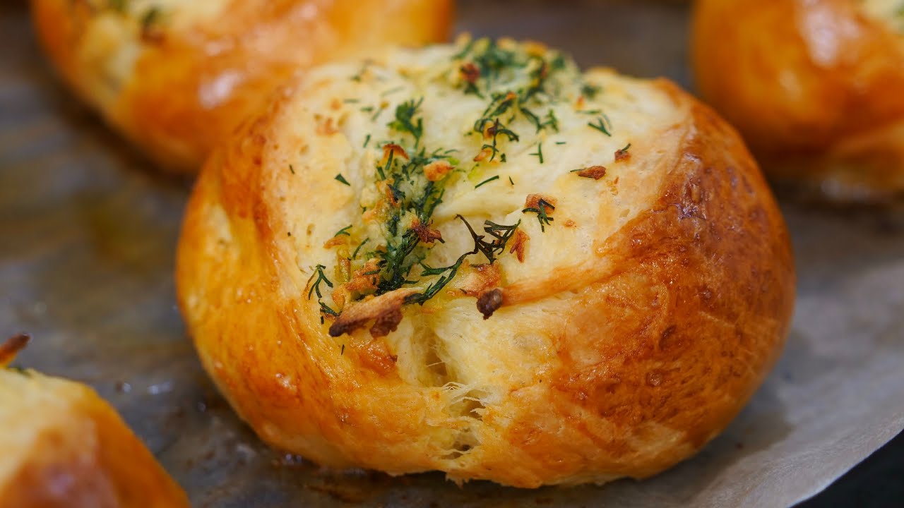 Домашние чесночные булочки это нереально вкусно!