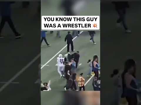 Cal’s equipment manager Trevor Skogerboe stopped this helmet thief with a SUPLEX! Wrestling pays off