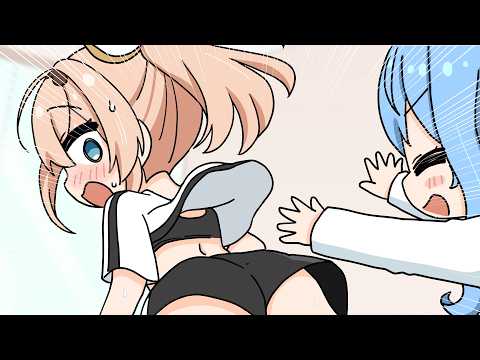 Iroha gets pranked by Suisei and makes a noise of all time【Hololive AnimatedClip/Eng sub】【 Irohach】