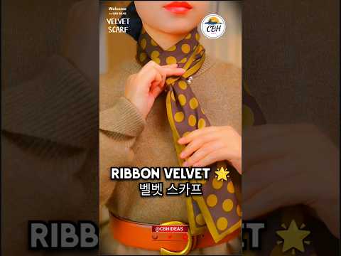 Velvet Ribbon Scarf ๐ | ๋ฒจ๋ฒณ ๋ฆฌ๋ณธ ์ค์นดํย ย #CBHIDEAS #RibbonLook #KStyle #USAFashion #๋ฒจ๋ฒณ์ค์นดํ #๋ฆฌ๋ณธ์คํ์ผ