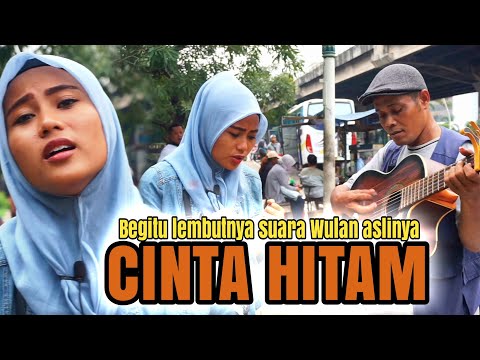 Ternyata suara asli Wulan pengamen renyah banget..!!!cinta hitam cengkok auto banget