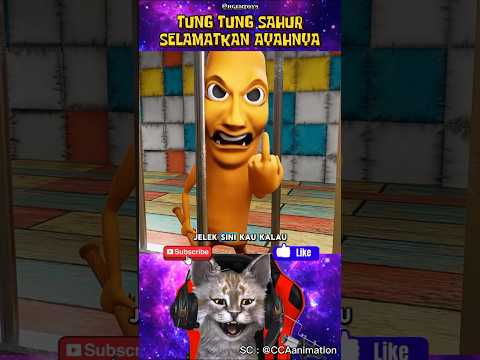 TUNG TUNG SAHUR SELAMATKAN AYAHNYA‼️😱 #dubbing #funny #tungtungsahur