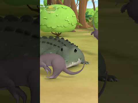 BUAYA MENYERANG BERANG-BERANG! ๐ | Leo Si Penjaga Alam | Kartun Anak #shorts