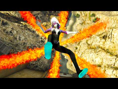 GTA V - Ragdolls And Fails Compilation V.92 ( Spider Gwen / Epic Fire Fails )