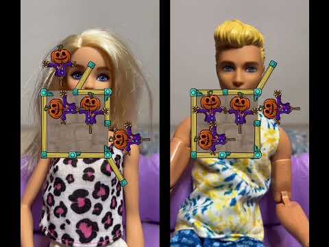 Halloween 🎃 challenge Barbie vs Ken 🧛👻🧛!