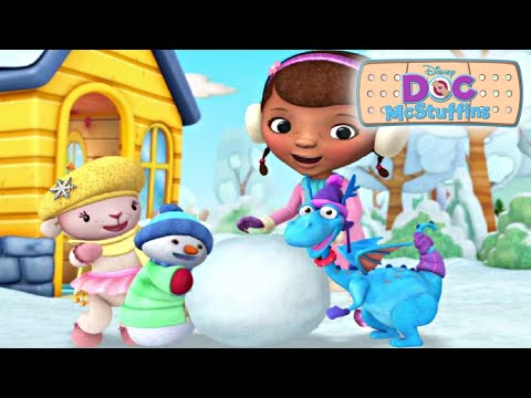 Doc mcstuffins - Snowman Roll-Up / Create a Christmas snowman - Disney Junior