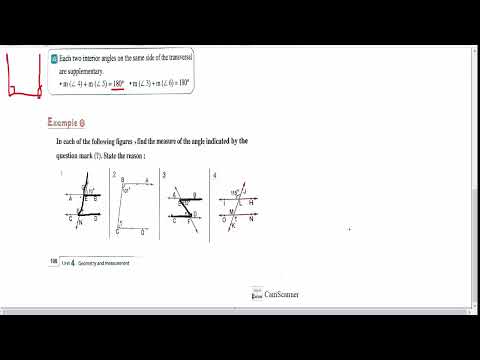 Parallelism -unit4 lesson3- Math prep 1- كتاب المعاصر ماث اولى اعدادى ترم اول