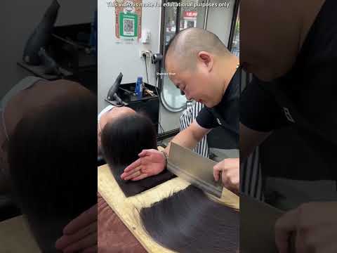 China's Talented Hairdresser ๐ฑ #shortsvideo