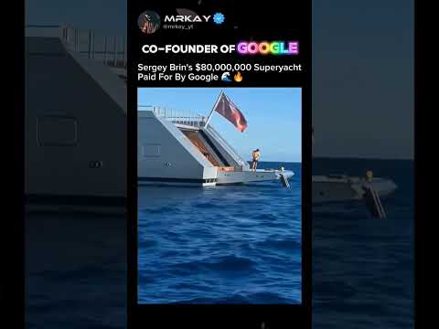 Super Yacht of Google's Co-founder 🔥