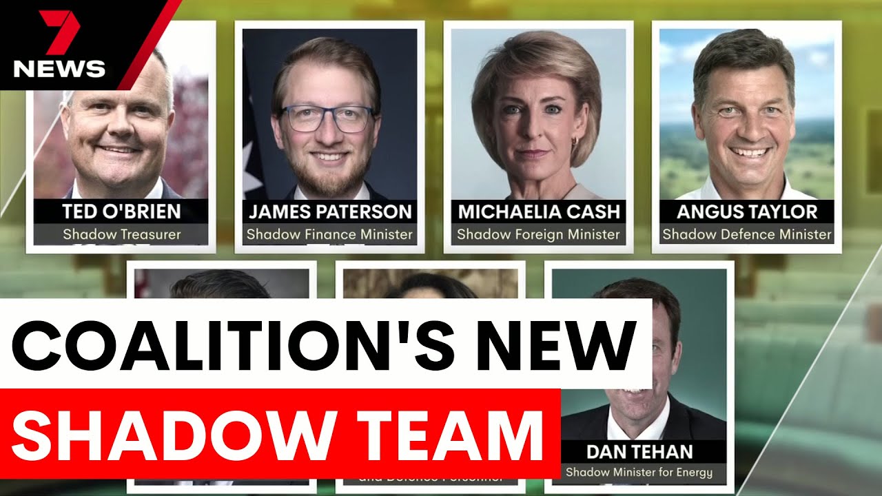 Australia’s Coalition announces new shadow ministry | 7NEWS