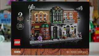 LEGO Icons 10351 Sherlock Holmes Book Nook Speed Build