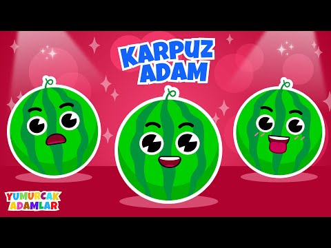 Karpuz Adam Şip Şap Şap 🍉 En Sevilen Çocuk Şarkıları 🎶 Animasyon 🤩