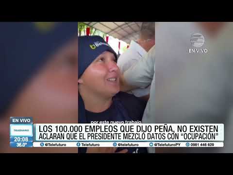 "Los 100 mil nuevos empleos que dijo Peña no existen"