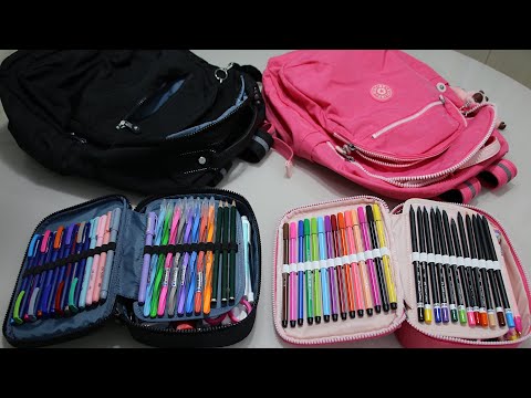 ARRUMANDO MEU ESTOJO PARA O PRIMEIRO DIA DE AULA E O QUE SOBROU DO ANO PASSADO