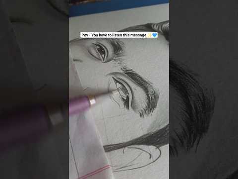 You have to listen this message✨💙💫 #art #drawing #pencildrawing