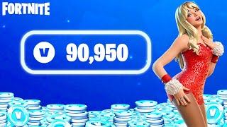 Spending 90,000+ V-Bucks in Fortnite! (Christmas Spending Spree!)