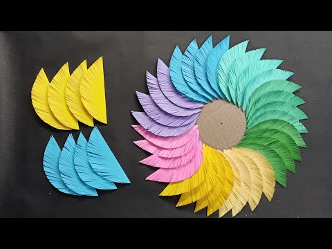 Beautiful & Easy Paper Wall Hanging/Paper Craft For Home Decoration/Colourful Paper Wallmate ||