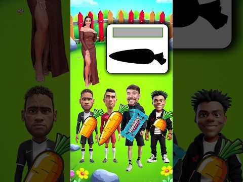 Who has biggest Carrot? 🤯😱🥕 (Ronaldo, Mr. beast, IShowSpeed, Neymar Jr.)