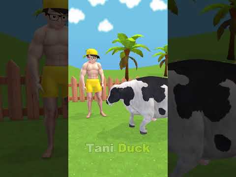 Nick & Tani feed the dairy Cows #short