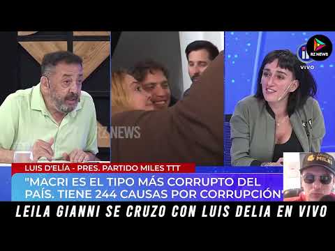 ¡FUERTE CRUCE entre LEILA GIANNI y LUIS DELIA en VIVO!
