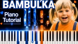 Bambuľka 👧 z TV seriálu na klavíri | Piano Tutorial + NOTY