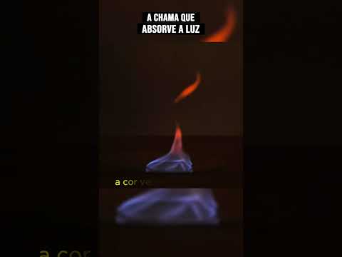 o fogo que absorve a luz #ciencia #curiosidades #fatoscuriosos