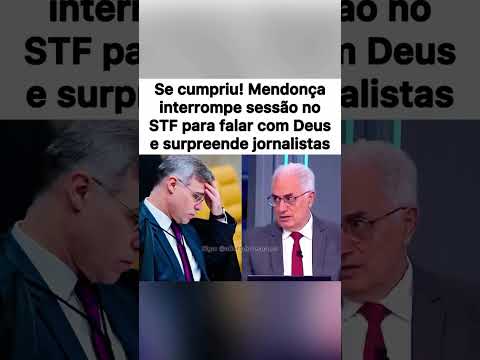 Militantes da GRANDE MÍDIA JÁ PERCEBERAM que André Mendonça NÃO SE COMPARA a GRANDE MAIORIA do STF