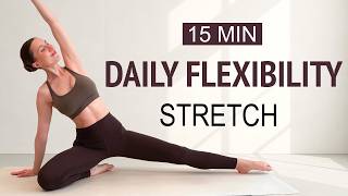 15 Min DAILY FULL BODY STRETCHING ROUTINE | Improve Flexibility, Mobility & Reduce Stress